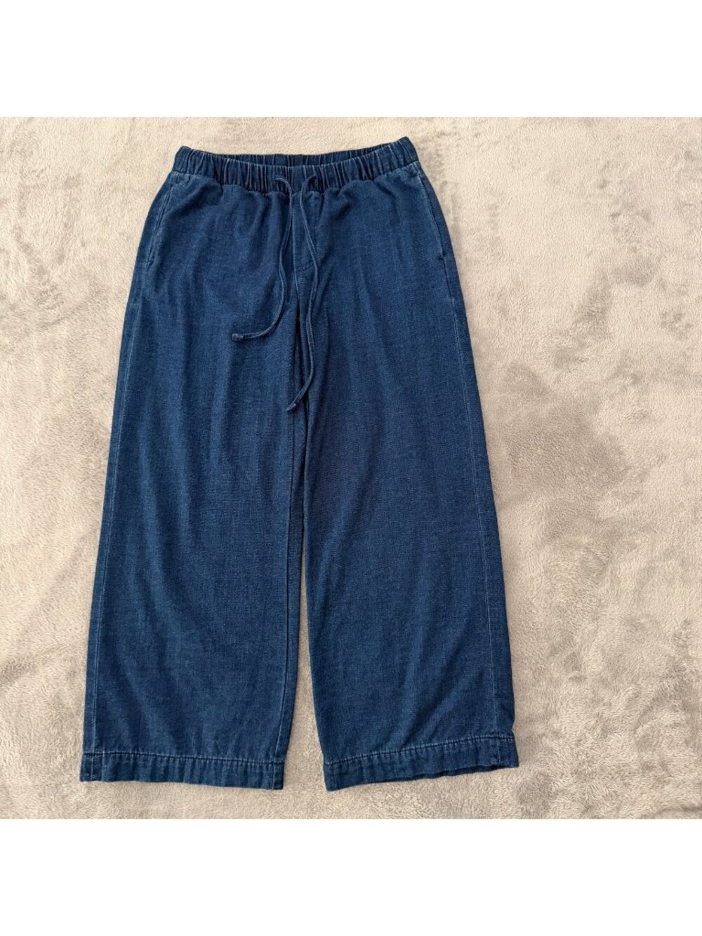 American Eagle Dark Wash Soft Pull On Wide Leg Jeans SMALL